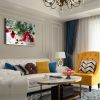 1pcs Drop-Shipping Christmas Canvas Wall Art Gold Christmas Tree Paintings Artwork Modern Picutres Gift Poster for Home Wall Decor Framed -2418in-Thic