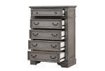 Grace Queen 5 Pc Bedroom Set in Gray