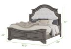 Grace Queen 5 Pc Bedroom Set in Gray