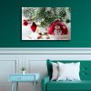 1pcs Drop-Shipping Christmas Canvas Wall Art Gold Christmas Tree Paintings Artwork Modern Picutres Gift Poster for Home Wall Decor Framed -2418in-Thic