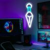1pc Stylish Neon LED Wall Lamp - USB Powered, Innovative Art Decor Night Light - Perfect for Bedrooms, Homes, Bars, Cafes, Parties, Christmas