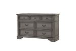 Grace Queen 5 Pc Bedroom Set in Gray