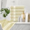 Luxury Hand Towels Turkish Cotton for Hotel Spa Bathroom Towel 16x30 inch 6 Pack Beige Color