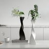 Creative Floor Vase Tall Ceramic Vase Black And White Nordic Simple Spiral Vase Living Room Desktop Ceramic Ornaments Home Decor