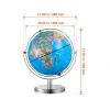 Earth Globe with Stable Heavy Metal Base for Home Decor