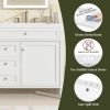 36'' Bathroom Vanity with Top Sink, Modern Bathroom Storage Cabinet with 2 Drawers and a Tipout Drawer, Single Sink Bathroom Vanity