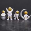 4pcs Small Creative Astronaut Ornaments; Desktop Ornaments; TV Cabinet Ornaments
